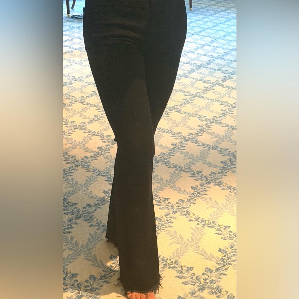 Just Black- Black Women's Stretch Flare Pants